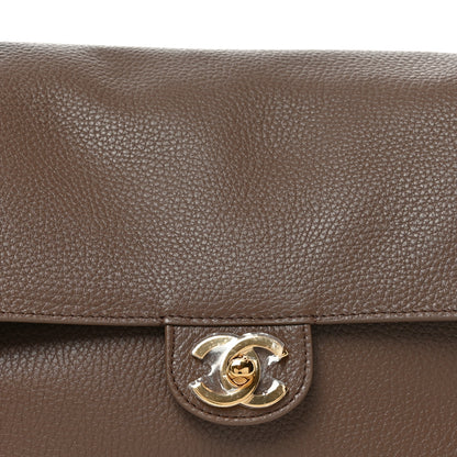 Chanel Grained Calfskin Small Souplissimo Maxi Flap Light Brown 8 of 11