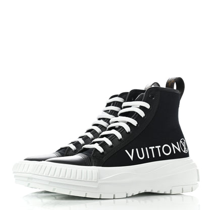 Louis Vuitton Canvas LV Squad Sneaker Boots 38 Black 3 of 9