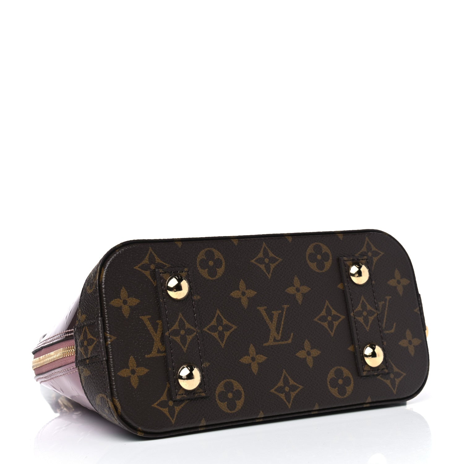 Louis Vuitton Vernis Monogram Alma BB Rose Pale Metallise 3 of 4