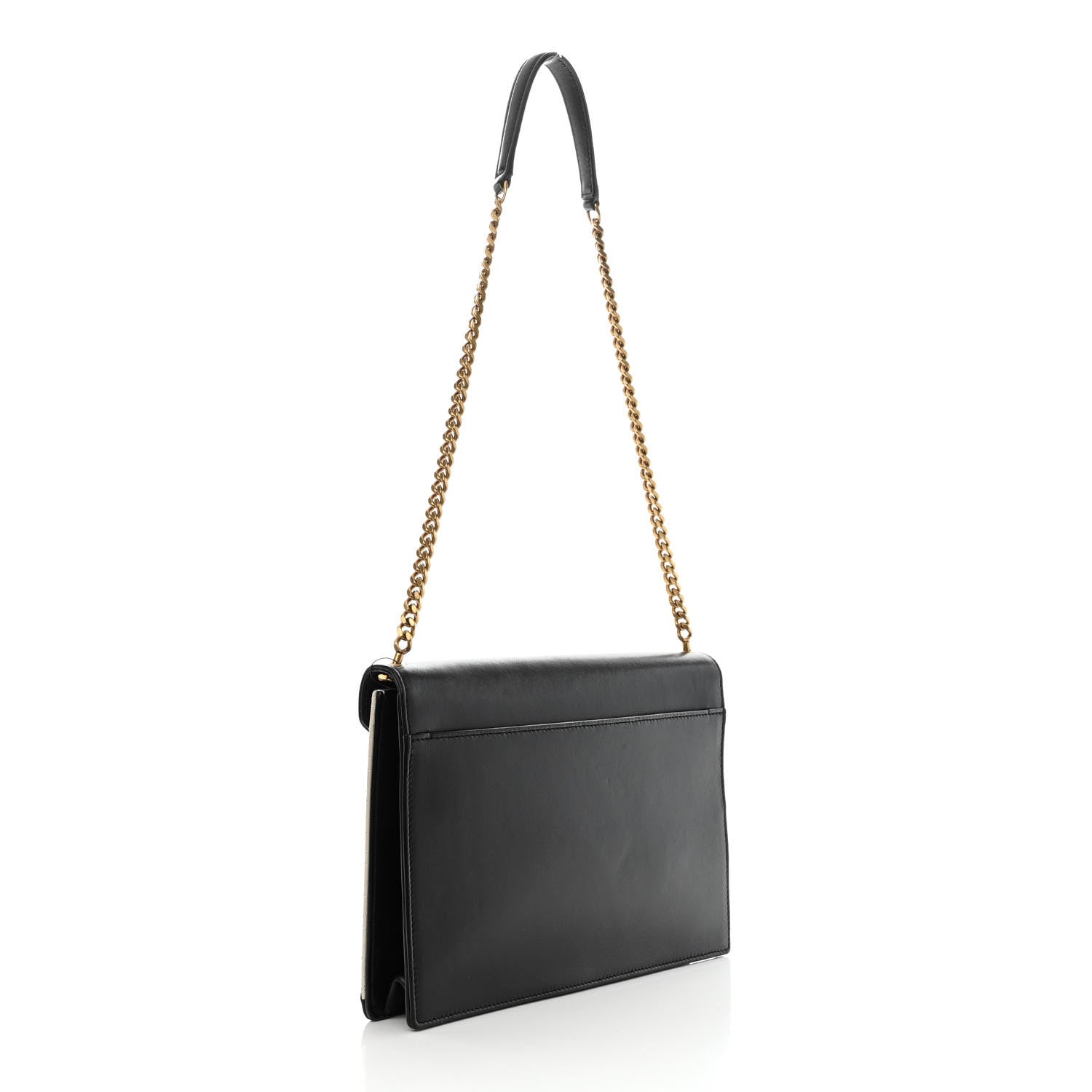 Saint Laurent Vintage Lambskin Gaby Chain Bag Black 3 of 12