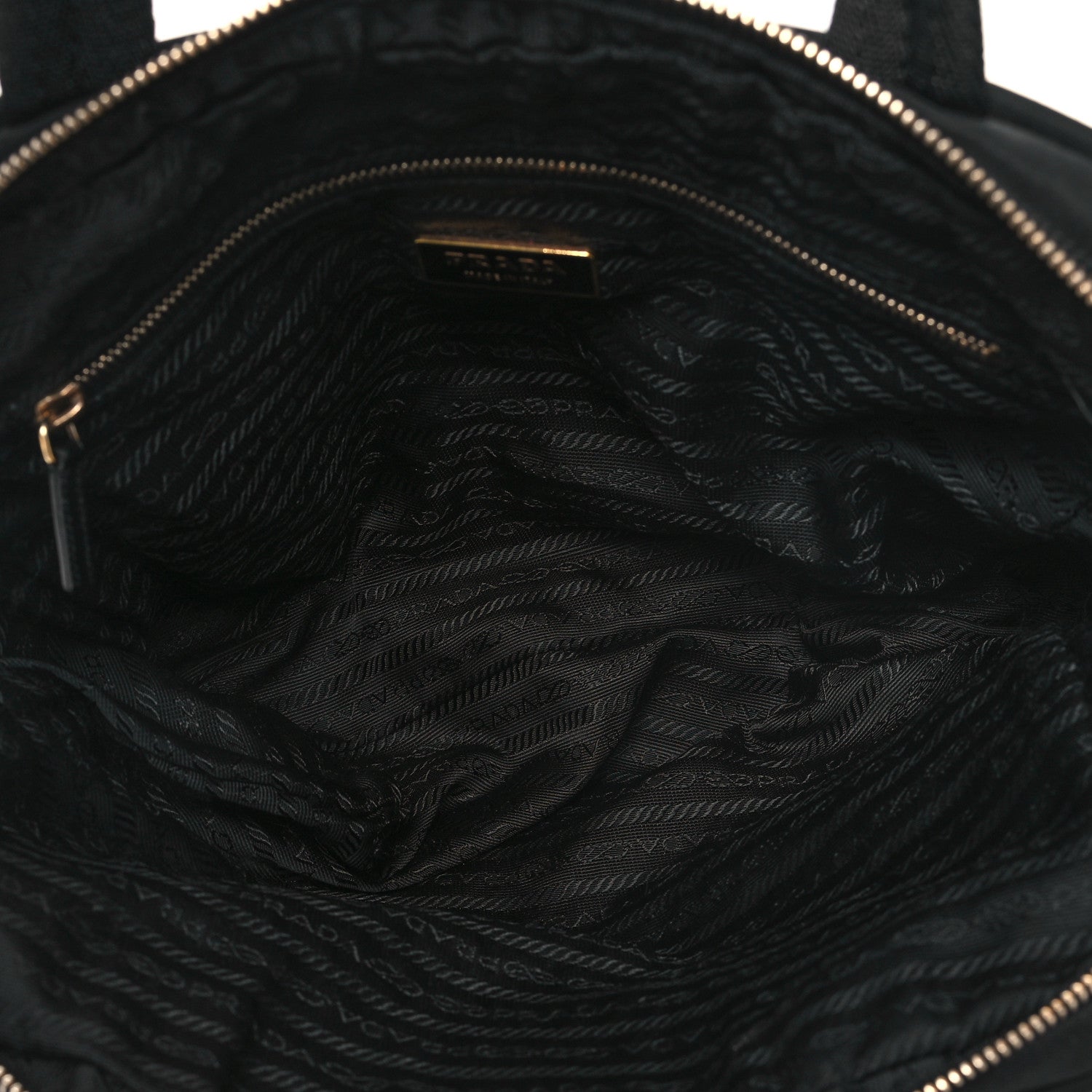 Prada Tessuto Nylon Shoulder Bag Black 5 of 13