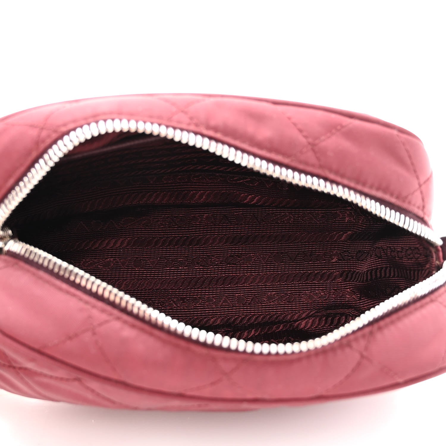 Prada Nylon Tessuto Impuntu Quilted Crossbody Bag Granato 5 of 10