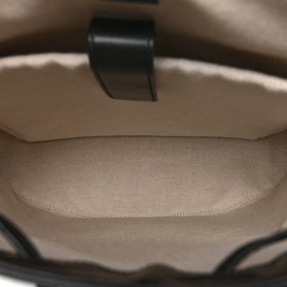 Gucci Calfskin GG Tennis Embossed Double Buckle Backpack Black 5 of 11