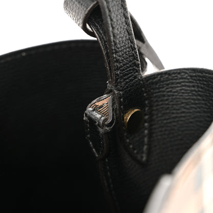 Burberry Haymarket Check Colours Small Lorne Bucket Crossbody Black 10 of 13