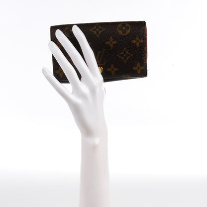 Louis Vuitton Monogram Porte-Monnaie Tresor Wallet 2 of 11