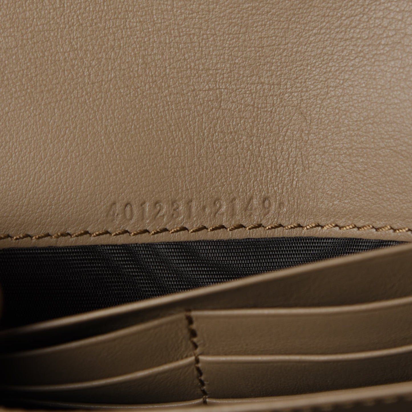 Suede Mini Dionysus Chain Wallet Taupe