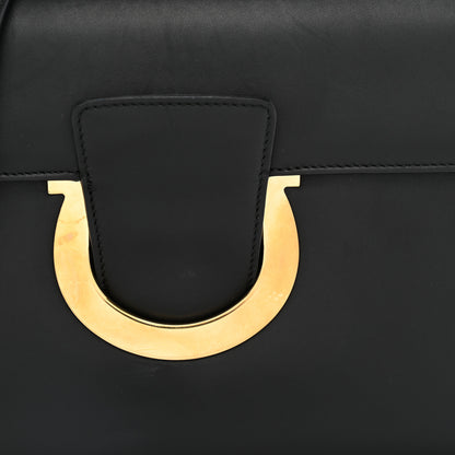 Salvatore Ferragamo Calfskin Thalia Flap Shoulder Bag Black 8 of 12