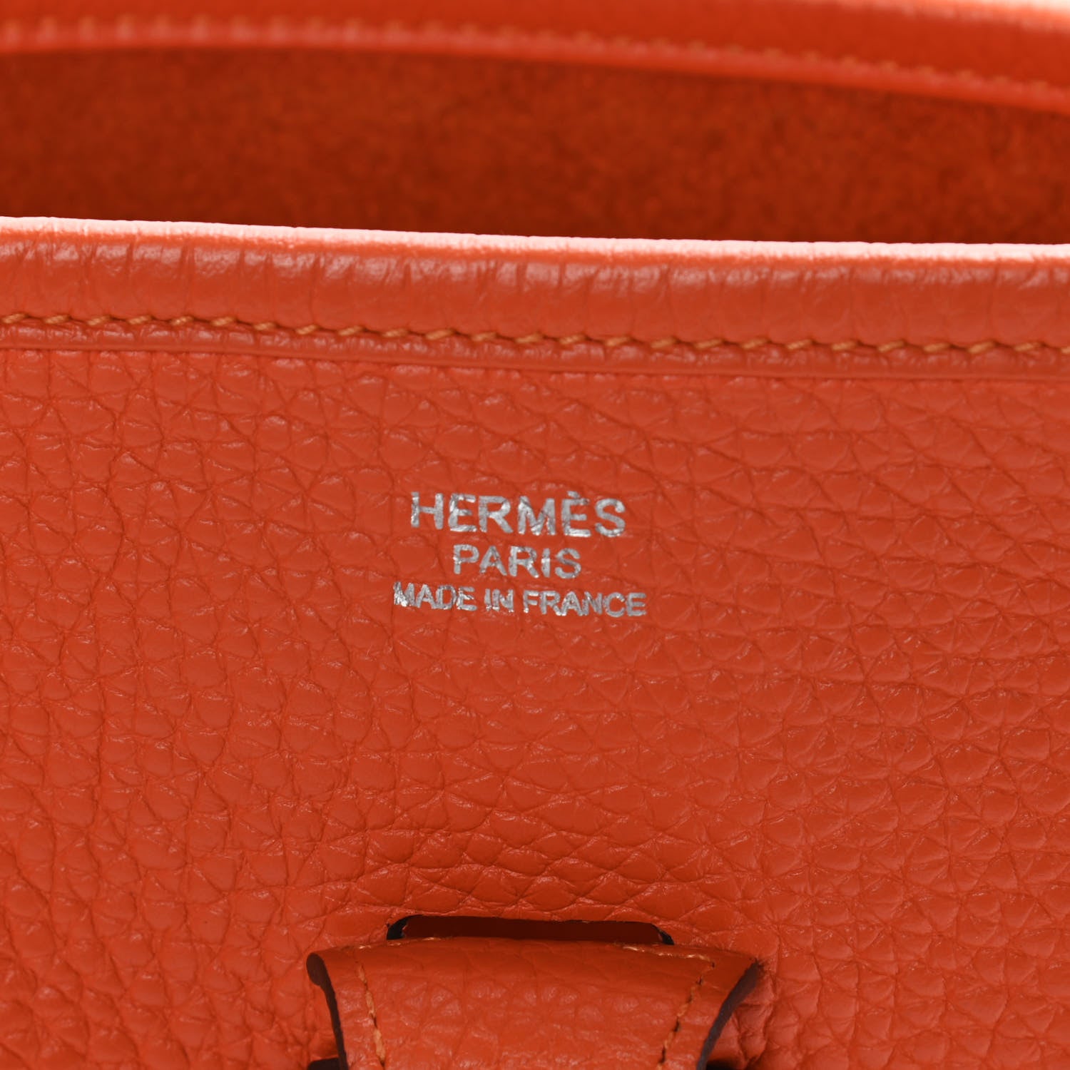Hermes Taurillon Clemence Evelyne III PM Orange 7 of 8