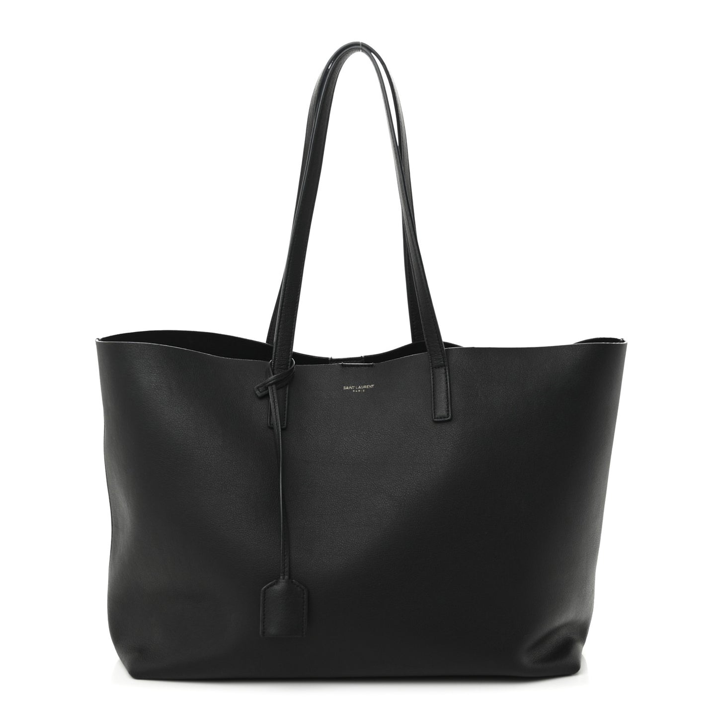 Calfskin Large Shopping Tote Black