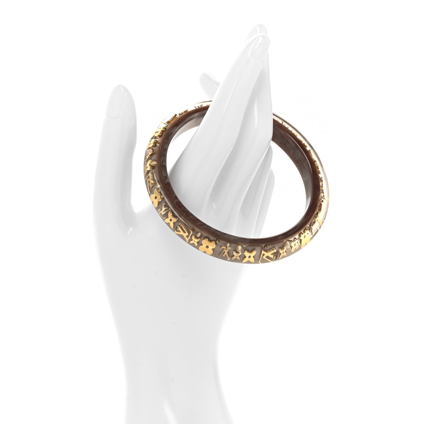 Resin Swarovski Pearl Medium Inclusion Bracelet PM Praline