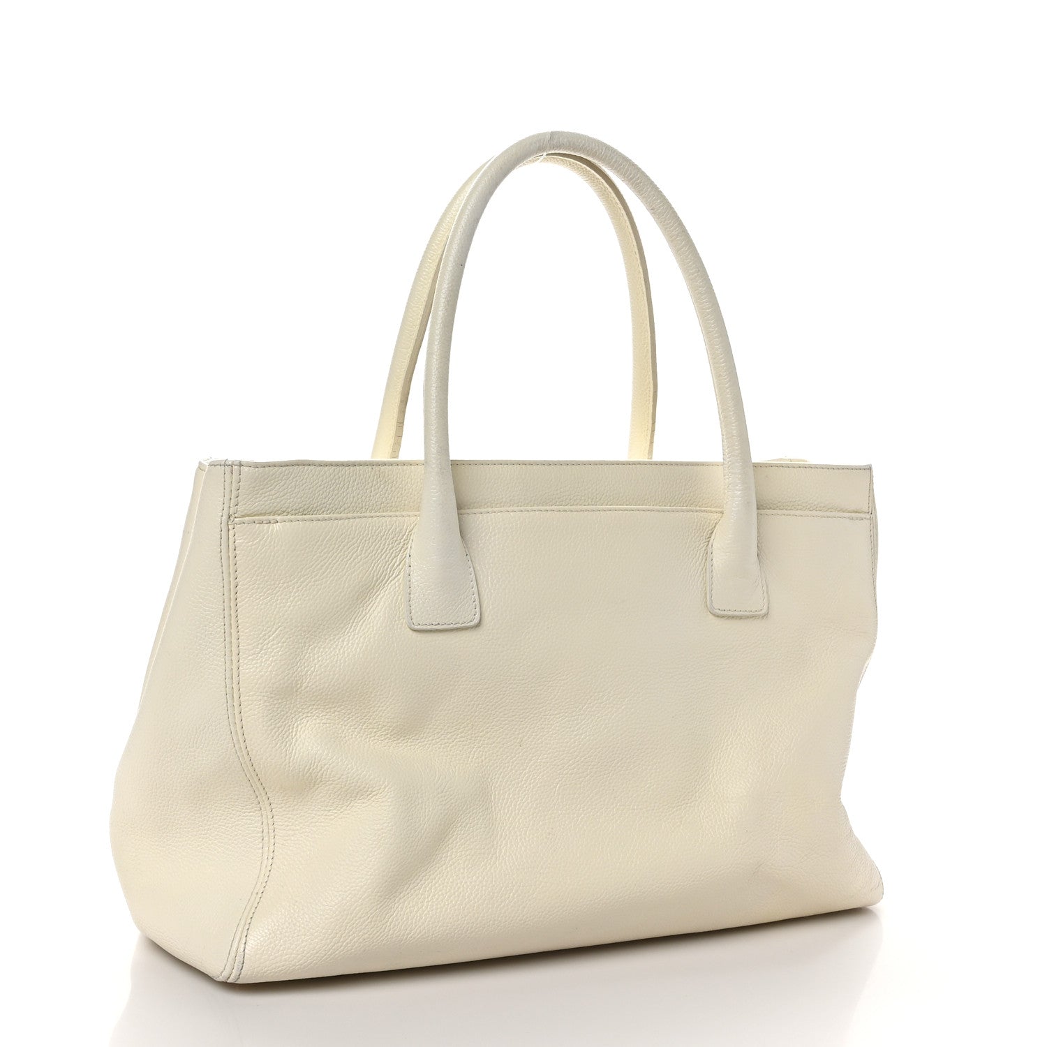 Chanel Calfskin Cerf Executive Shopper Tote White 2 of 11
