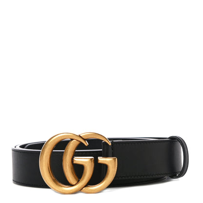Gucci Calfskin Double G 30mm Belt 100 40 Black 1 of 7