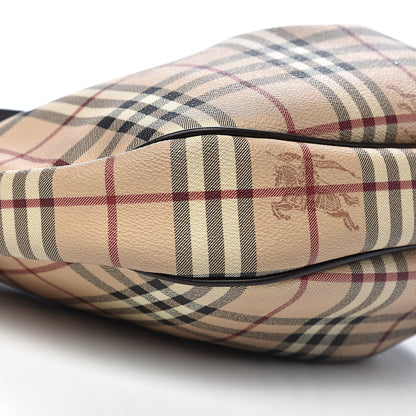 Burberry Haymarket Check Brooklyn Hobo Chocolate 9 of 11