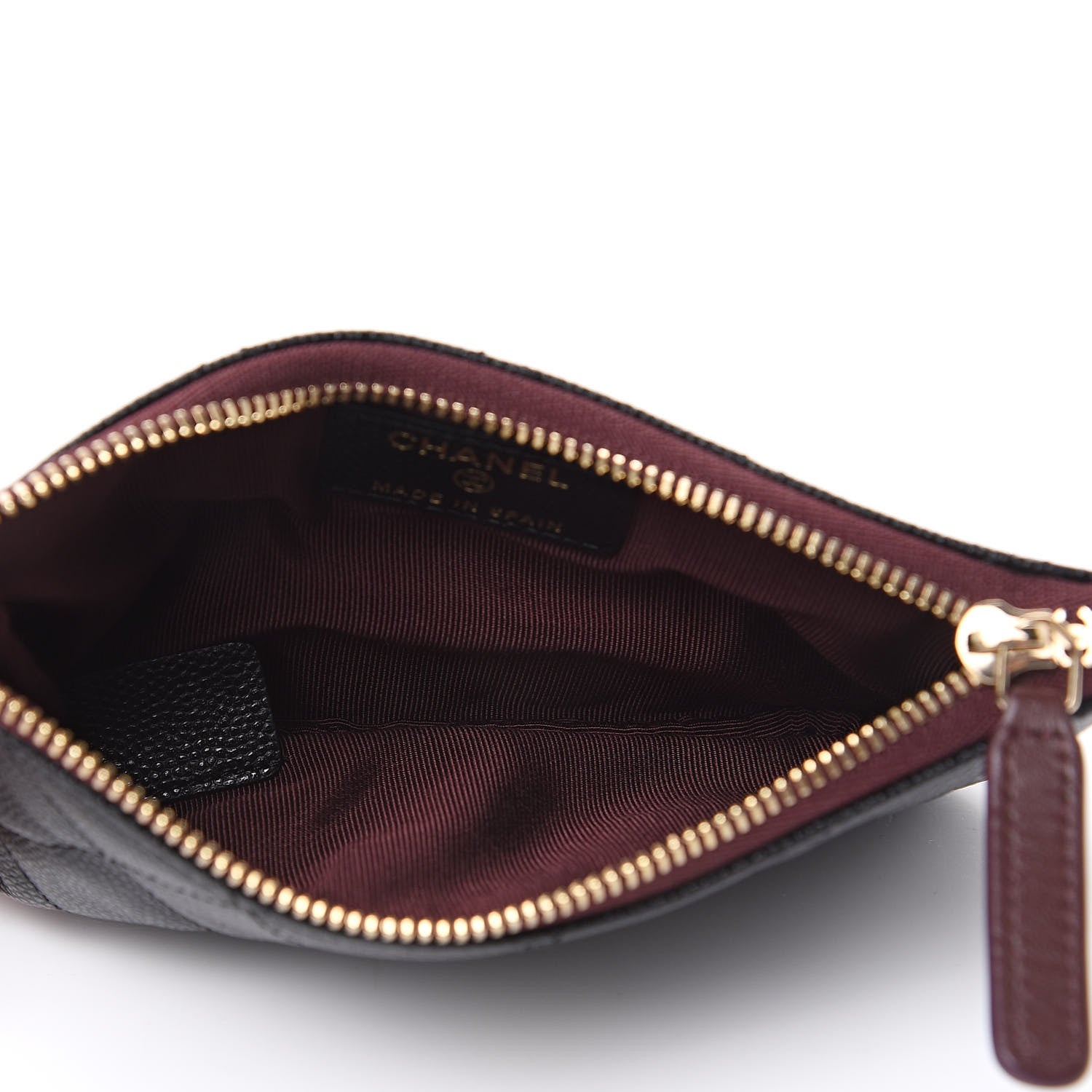 Chanel Caviar Quilted Small Cosmetic Case Black 5 of 8