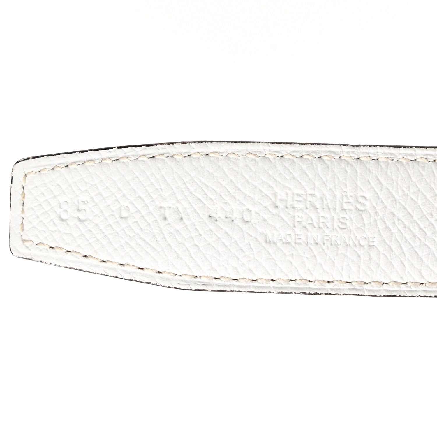 Hermes Swift Epsom 24mm Heritage Belt 85 Orange White 5 of 8
