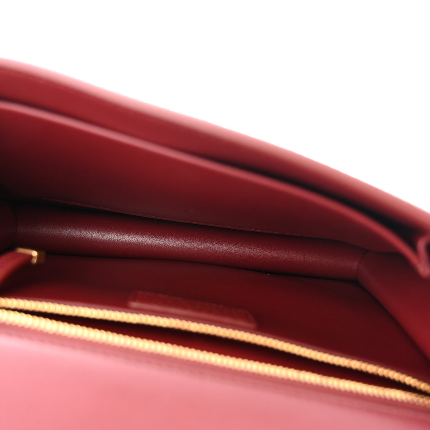 Grained Calfskin 30 Montaigne Flap Bag Red Brick