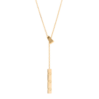 Cartier 18K Yellow Gold LOVE Lariat Necklace 1 of 3