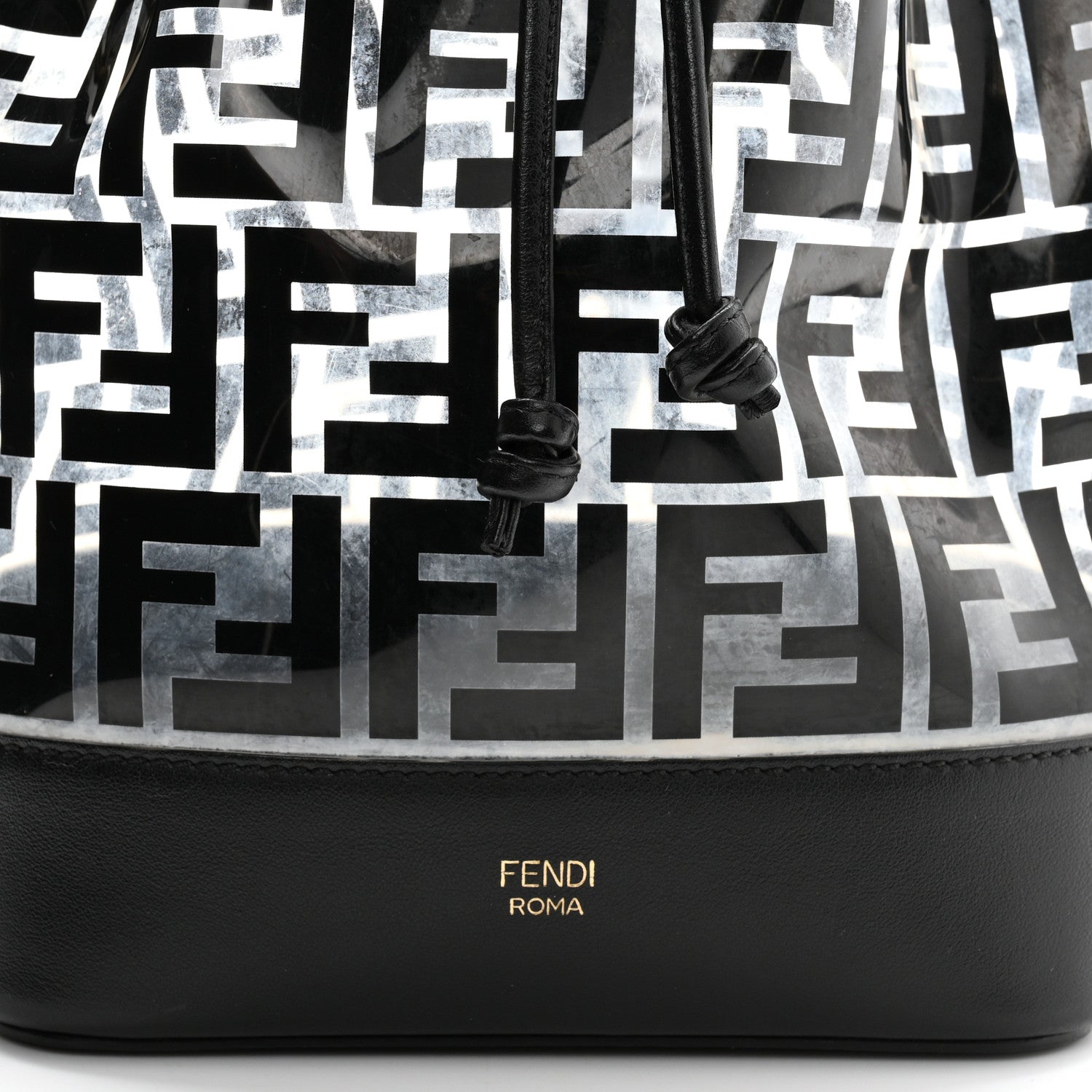 Fendi TPU FF Vitello Grace F is Fendi Grande Mon Tresor Bucket Bag Black 8 of 10