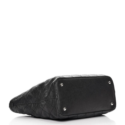 Chanel Grained Calfskin Quilted Large Daily Shopping Tote Black 5 of 14