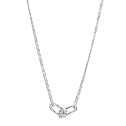 Tiffany Sterling Silver Double HardWear Link Pendant Necklace 1 of 4