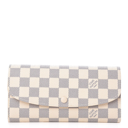 Louis Vuitton Damier Azur Emilie Wallet 1 of 7