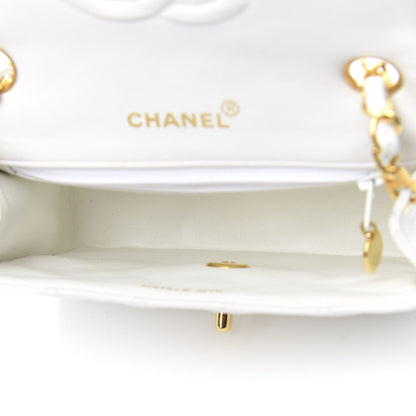 Chanel Lambskin Quilted Mini Square Flap White 5 of 15
