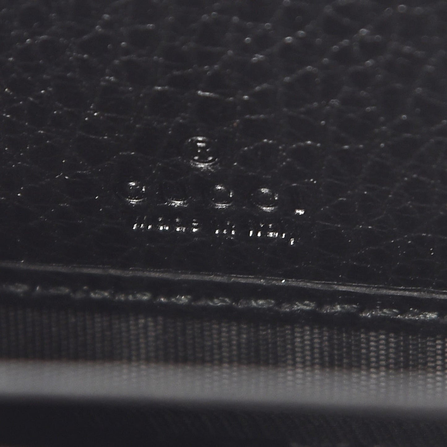 Calfskin Butterfly Zip Around Wallet Black
