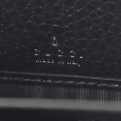 Gucci Calfskin Butterfly Zip Around Wallet Black 6 of 9