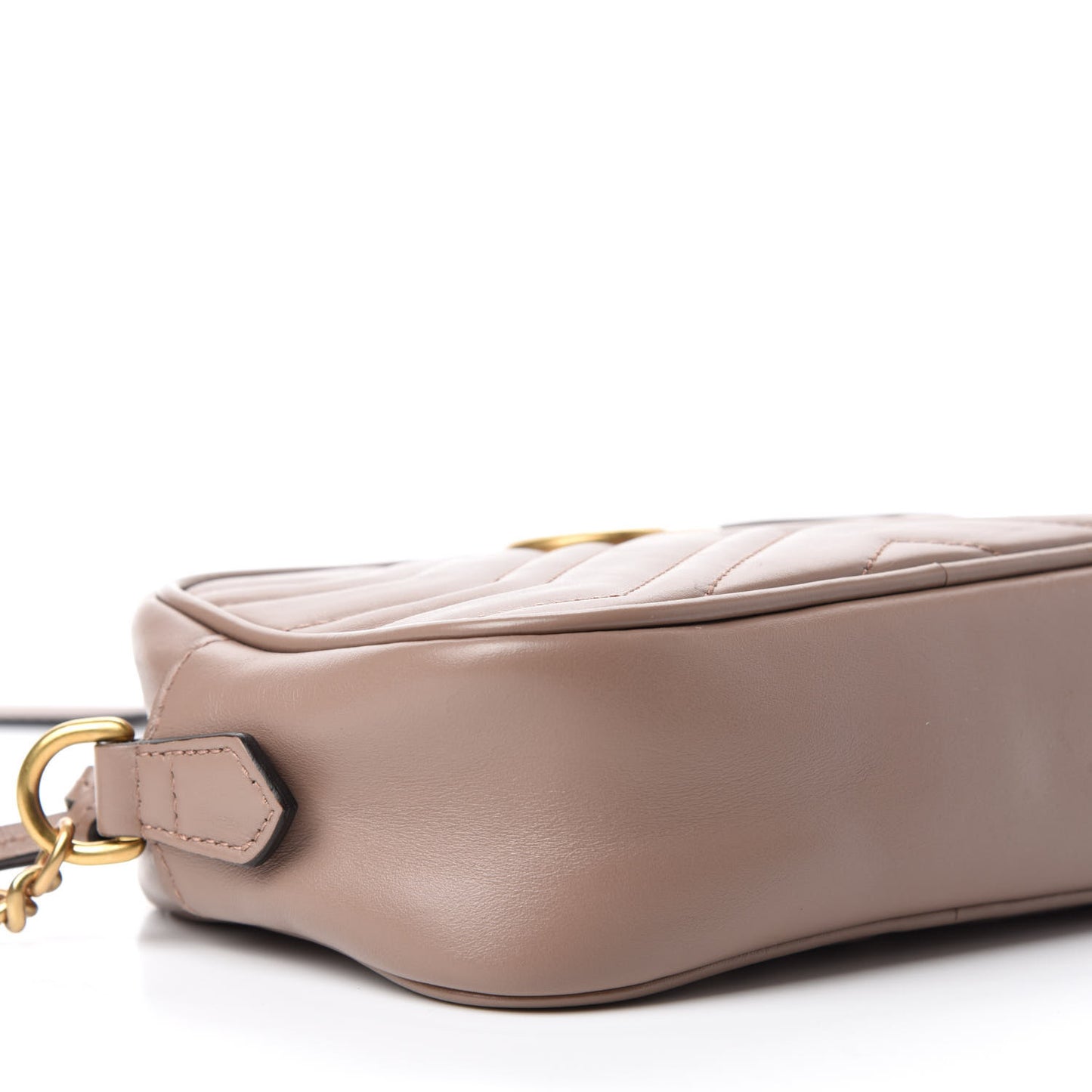 Calfskin Matelasse Mini GG Marmont Chain Shoulder Bag Porcelain Rose