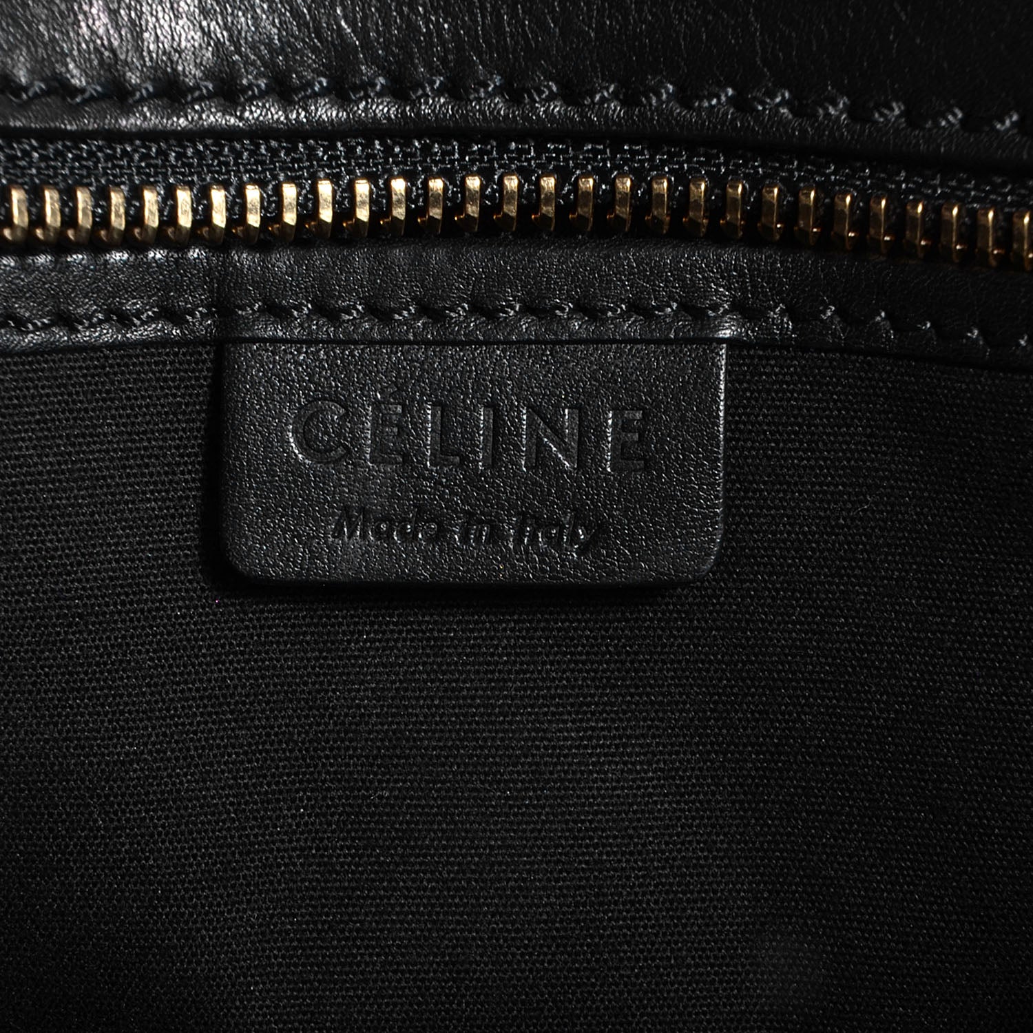 Celine Smooth Calfskin Nano Luggage Black 6 of 9