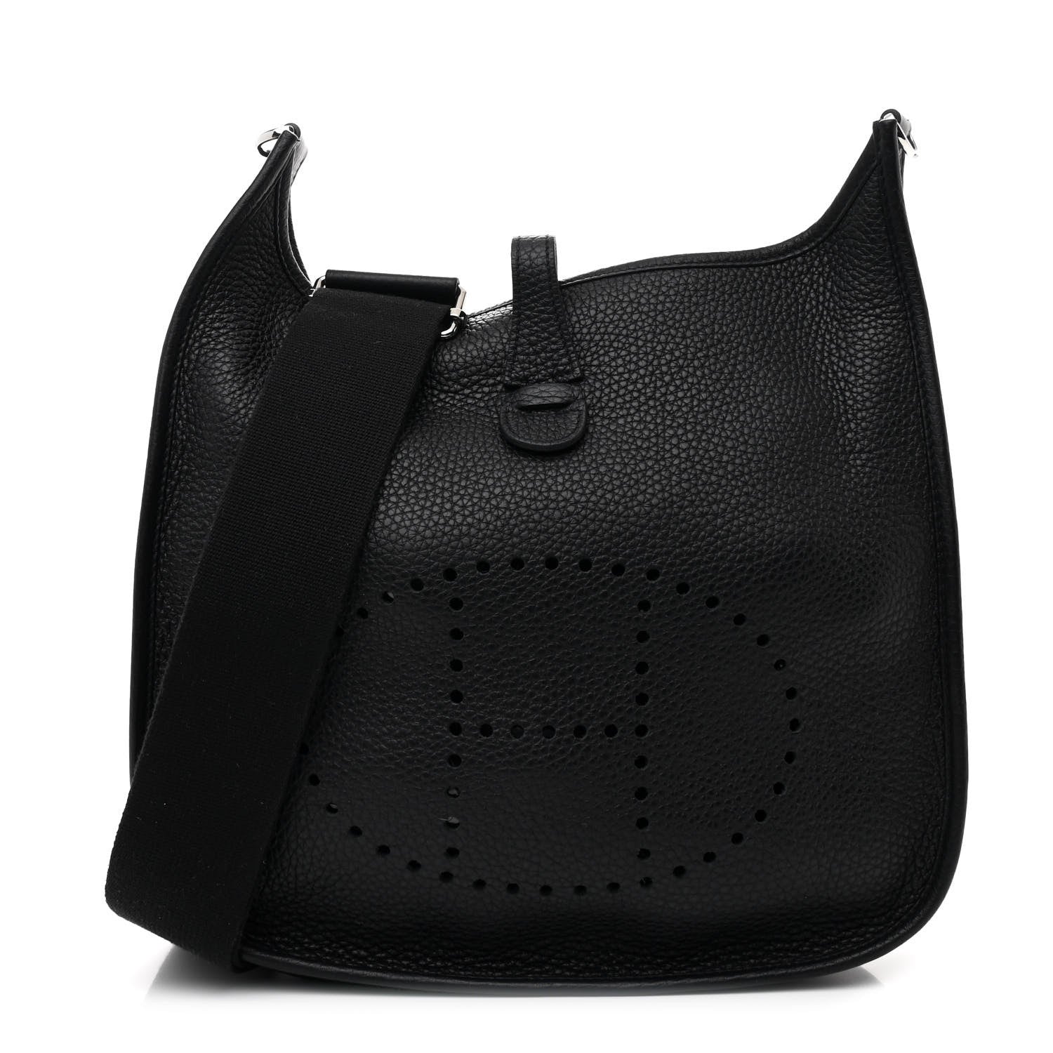 Hermes Taurillon Clemence Evelyne III PM Black 1 of 10