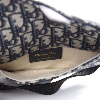 Christian Dior Oblique Saddle Belt Bag Blue 5 of 6