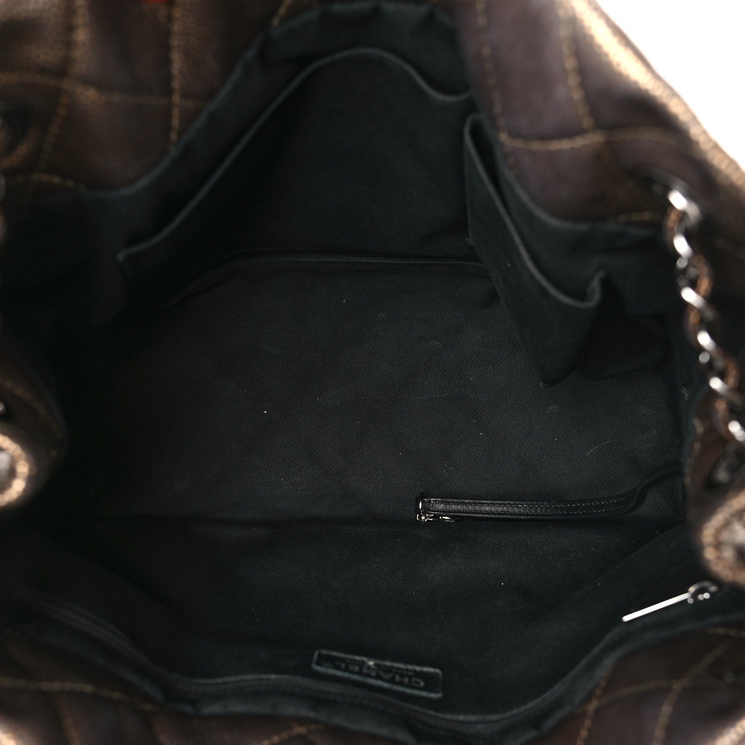 Chanel Metallic Caviar Quilted Large Timeless CC Soft Tote Bronze 5 of 9