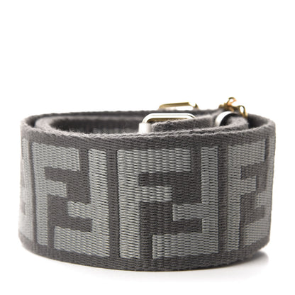 Fendi Ribbon Vitello Seta FF 1974 Adjustable Strap You Ardesia Pietra White Ice 2 of 4
