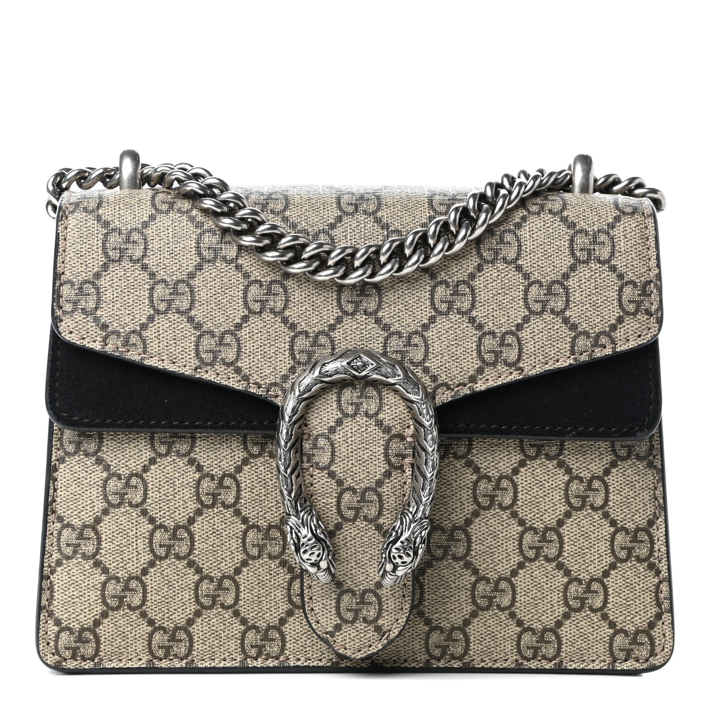 GG Supreme Monogram Mini Dionysus Shoulder Bag Black