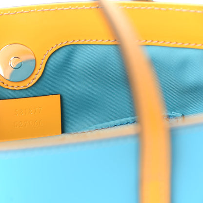 Gucci Calfskin Childrens Rainbow Tote Blue 9 of 10