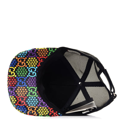 Gucci GG Supreme Monogram Psychedelic Baseball Hat Black 5 of 6