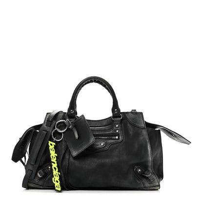 Balenciaga Used Calfskin Silver Hardware Neo Classic City Navy 1 of 10