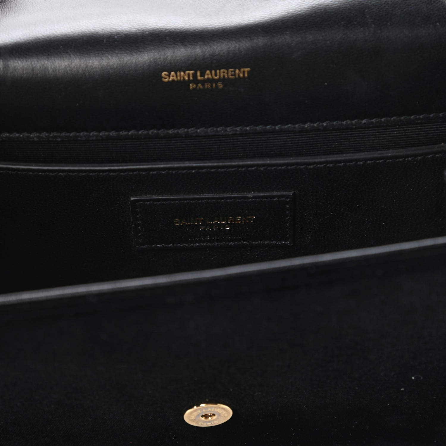 Saint Laurent Velvet Small Monogram Kate Tassel Shoulder Bag Black 8 of 9