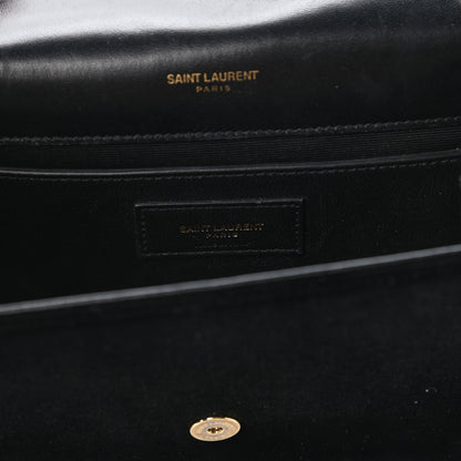 Saint Laurent Velvet Small Monogram Kate Tassel Shoulder Bag Black 8 of 9