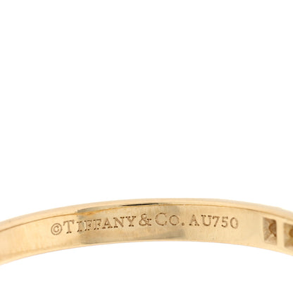 Tiffany 18K Yellow Gold Diamond Soleste V Band Ring 50 5.5 4 of 4