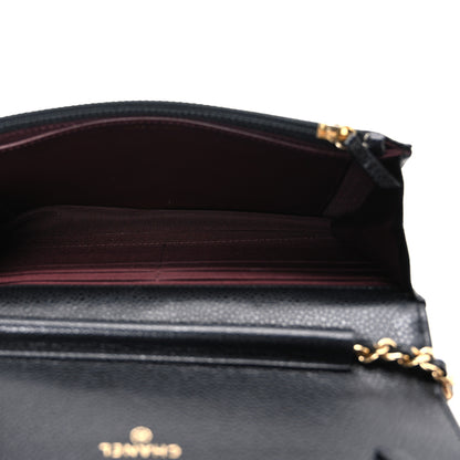 Chanel Caviar Quilted Wallet on Chain WOC Black 5 of 11