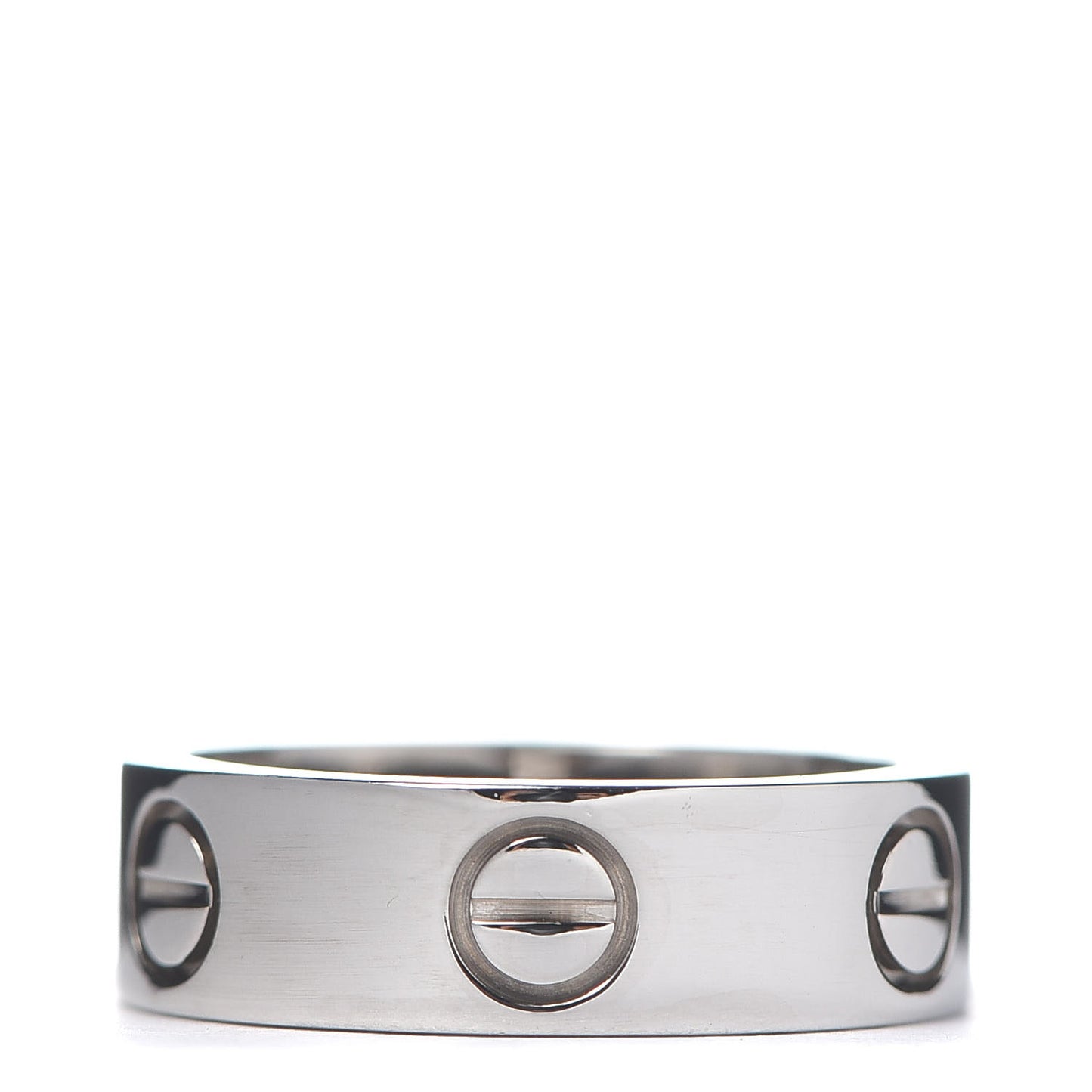 18K White Gold 5.5mm LOVE Ring 49 5
