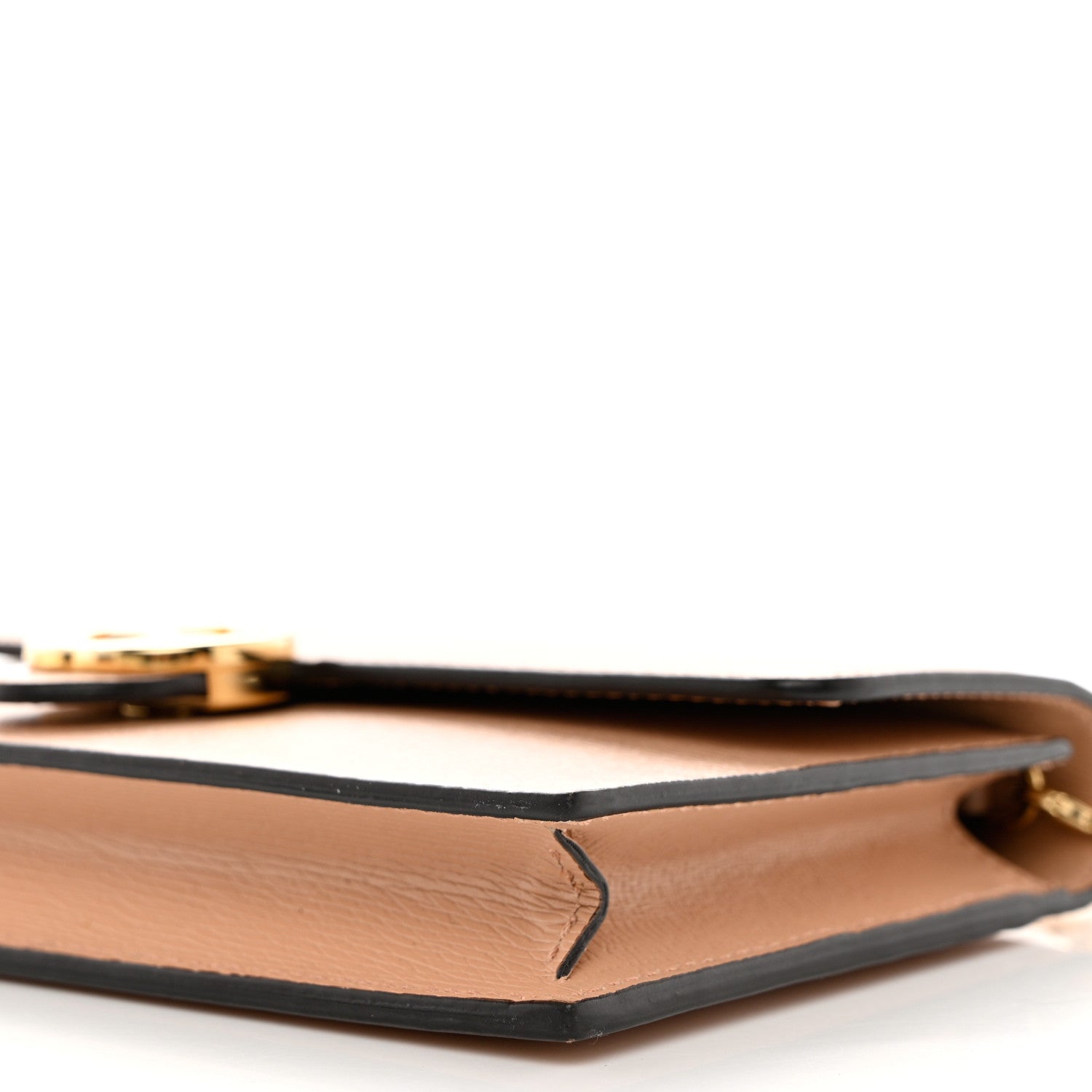 Gucci Textured Calfskin Icon Chain Wallet Pink Apricot 10 of 10