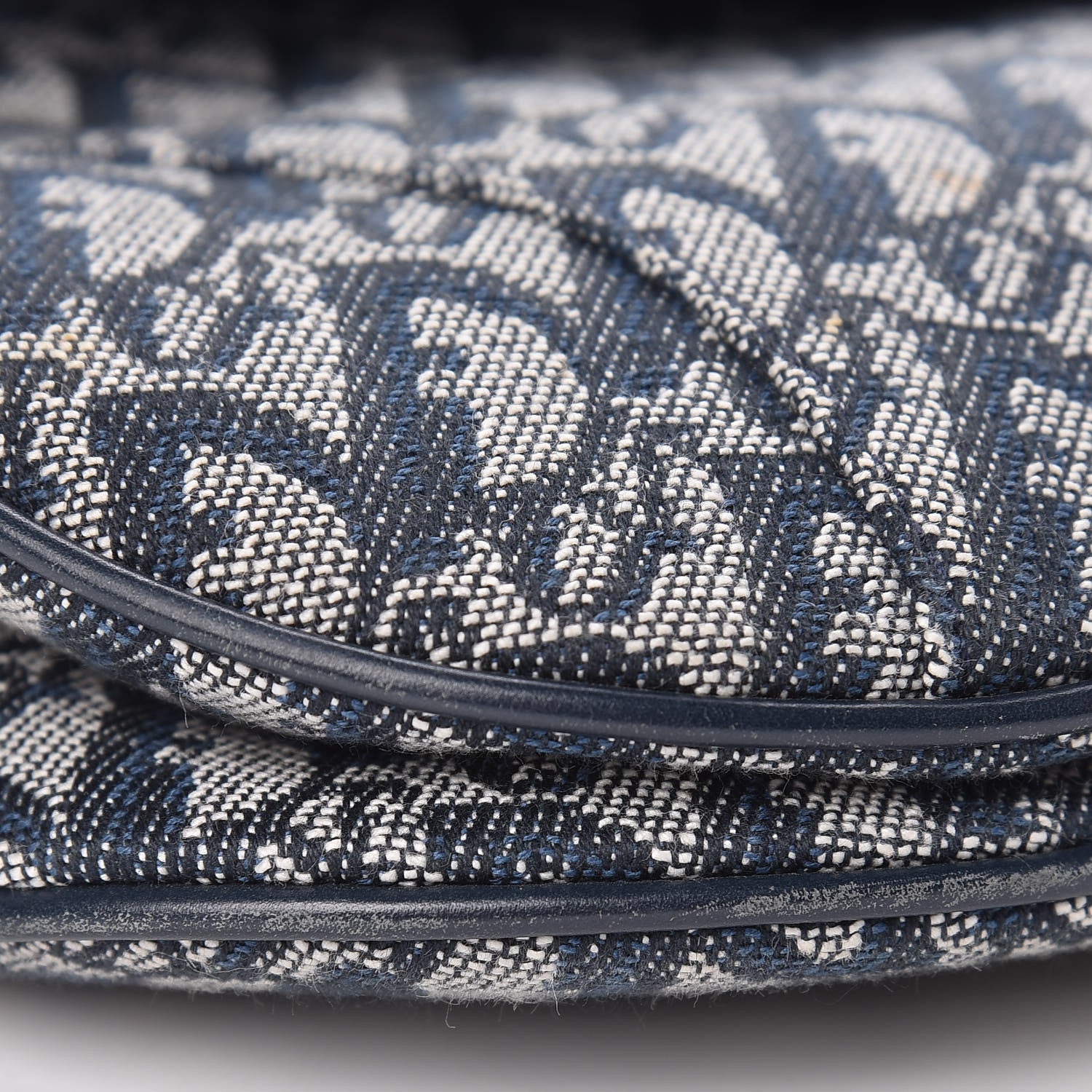 Christian Dior Monogram Saddle Bag Blue 10 of 16