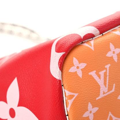 Louis Vuitton Monogram Giant Neverfull MM Rouge 6 of 15