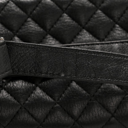 Chanel Grained Calfskin Quilted CC Uniform Flap Belt Bag Black 14 of 15