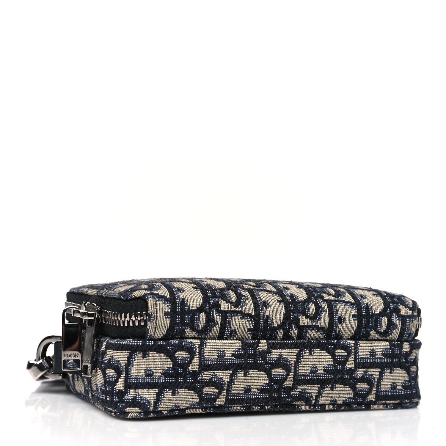Christian Dior Oblique Pouch Navy Blue 4 of 10