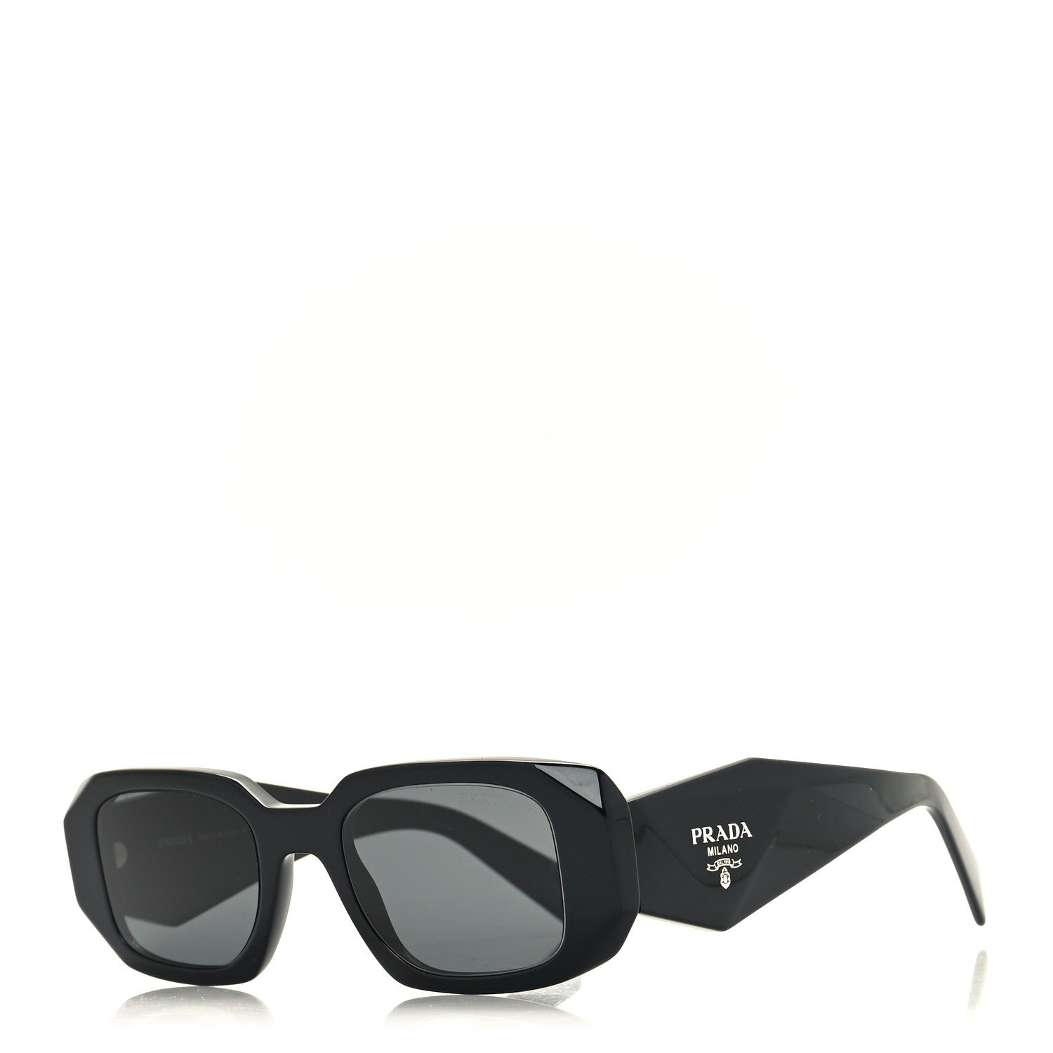 Prada Acetate Symbole Sunglasses SPR 17W Black 1 of 7