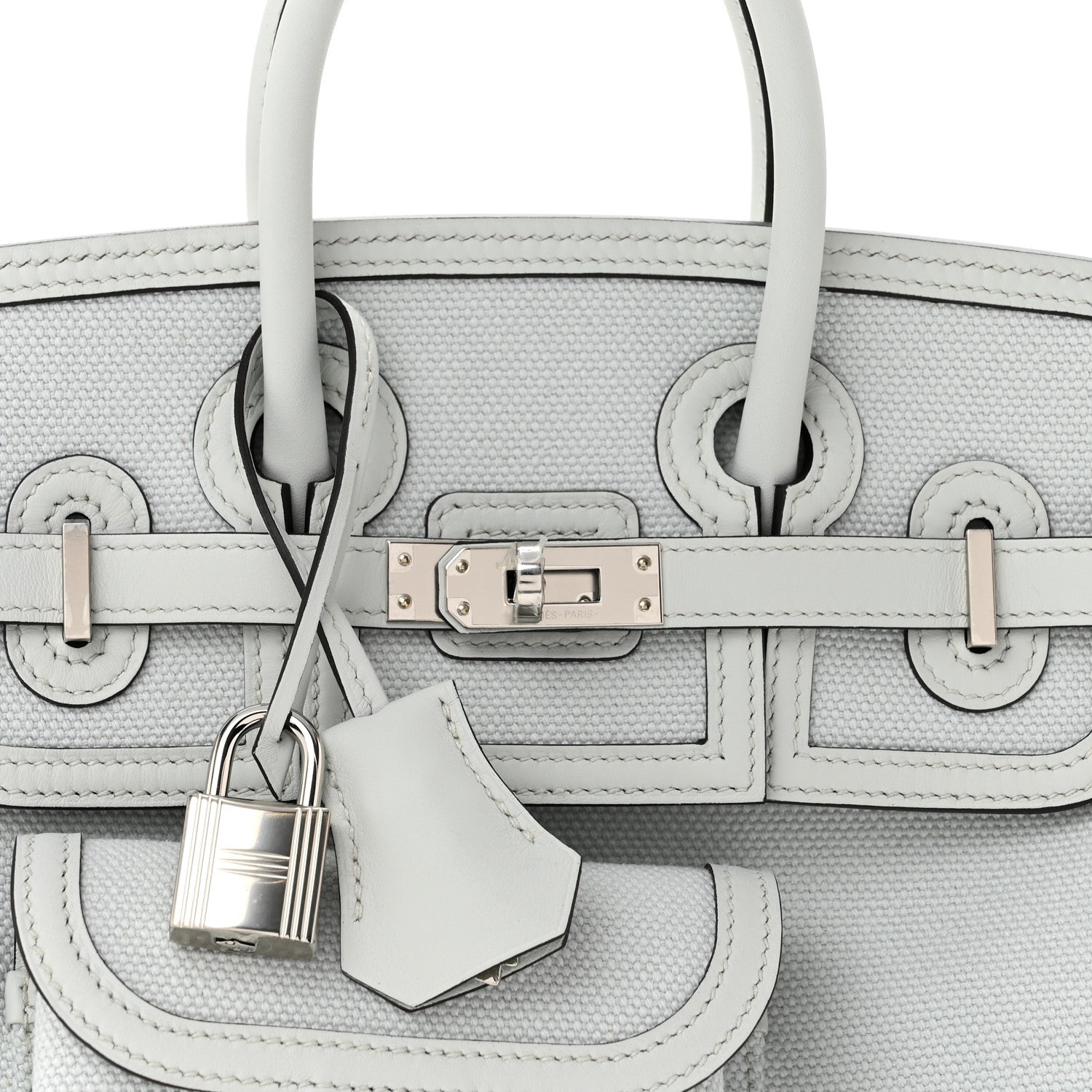 Hermes Toile Goeland Swift Cargo Birkin 25 Gris Platine 8 of 11